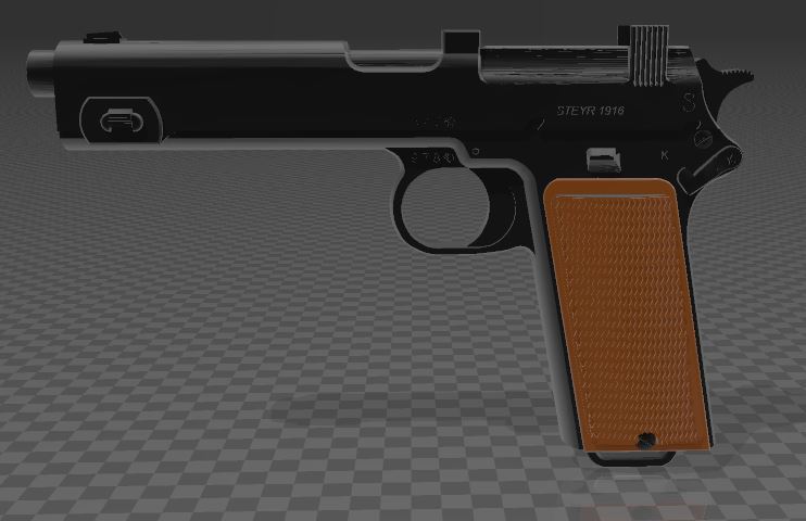 👽 STEYR M1912・ STL File for ・Cults